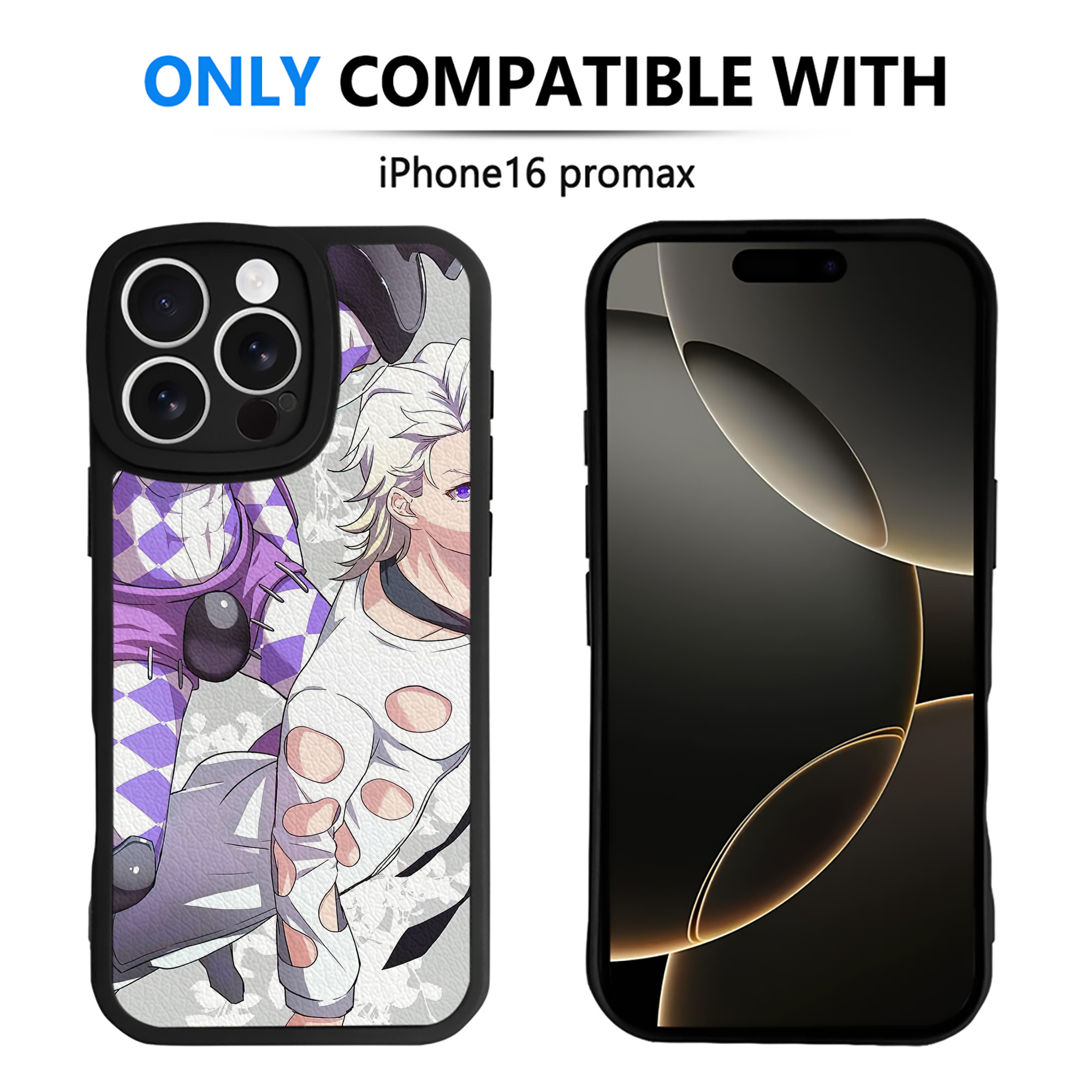 （画像用） ジョジョの奇妙な冒険 JoJo's Bizarre Adventure 【iPhone 16シリーズ対応】シリコンスマホケース（レザー調） 材質：シリコン